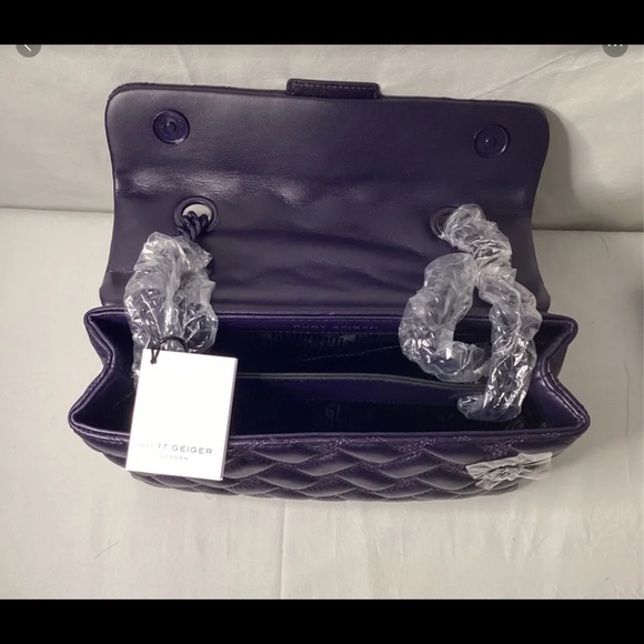 Kurt Geiger Kensington Drench Leather Shoulder Bag - Picture 7 of 8